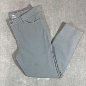 Nike Dri-Fit Women Size 10 Flat‎ Gray Front Casual Slim Fit Golf Pants